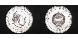 50 Forint République populaire de Hongrie (1949 - 1989) Argent Ignace Philippe Semmelweis