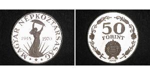 50 Forint Ungheria Argento 