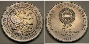 50 Forint Ungheria Rame 