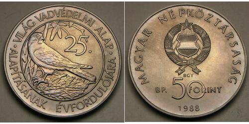 50 Forint Ungheria Rame 