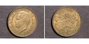 50 Franc Principato di Monaco (1297 - ) Alluminio/Bronzo 