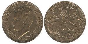 50 Franc Principato di Monaco (1297 - ) Alluminio/Bronzo 