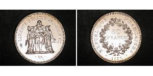 50 Franc Cinquième République (1958 - ) Argent 
