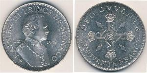 50 Franc Monaco Argent Rainier III