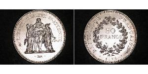50 Franc Quinta Repubblica francese (1958 - ) Argento 