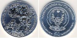 50 Franc Ruanda Argento 