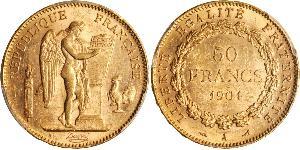 50 Franc Dritte Französische Republik (1870-1940)  Gold 