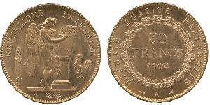 50 Franc French Third Republic (1870-1940)  Gold 