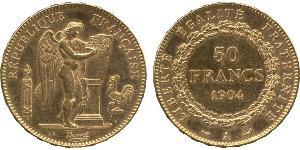 50 Franc French Third Republic (1870-1940)  Gold 