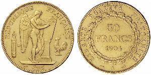 50 Franc French Third Republic (1870-1940)  Gold 