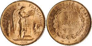 50 Franc French Third Republic (1870-1940)  Gold 