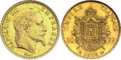 50 Franc Zweites Kaiserreich (1852-1870) Gold Napoleon III (1808-1873)