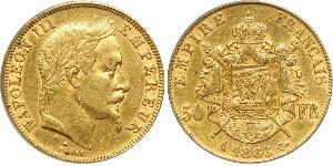 50 Franc Zweites Kaiserreich (1852-1870) Gold Napoleon III (1808-1873)