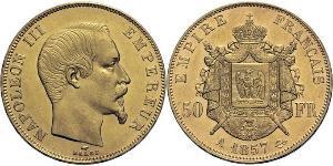 50 Franc Second Empire (1852-1870) Or Napoleon III (1808-1873)