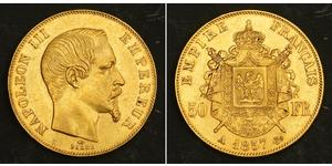50 Franc Second Empire (1852-1870) Or Napoleon III (1808-1873)