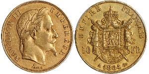 50 Franc Second Empire (1852-1870) Or Napoleon III (1808-1873)