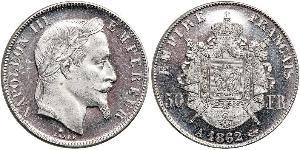 50 Franc Second Empire (1852-1870) Or Napoleon III (1808-1873)
