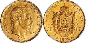 50 Franc Second Empire (1852-1870) Or Napoleon III (1808-1873)