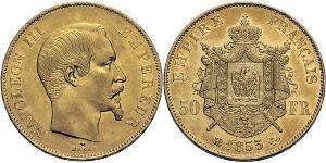 50 Franc Second Empire (1852-1870) Or Napoleon III (1808-1873)