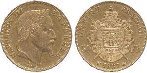 50 Franc Second Empire (1852-1870) Or Napoleon III (1808-1873)