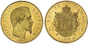 50 Franc Second Empire (1852-1870) Or Napoleon III (1808-1873)