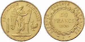 50 Franc Troisième République (1870-1940)  Or 