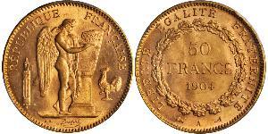 50 Franc Troisième République (1870-1940)  Or 