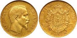 50 Franc Secondo Impero francese (1852-1870) Oro Napoleone III (1808-1873)