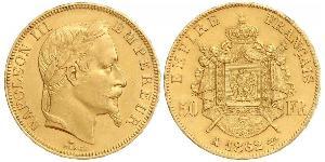 50 Franc Segundo Imperio francés (1852-1870) Oro Napoleon III (1808-1873)