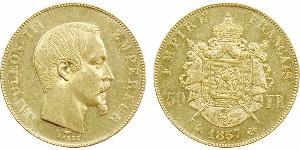 50 Franc Segundo Imperio francés (1852-1870) Oro Napoleon III (1808-1873)