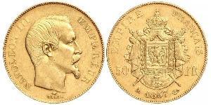 50 Franc Segundo Imperio francés (1852-1870) Oro Napoleon III (1808-1873)