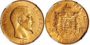 50 Franc Segundo Imperio francés (1852-1870) Oro Napoleon III (1808-1873)
