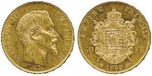 50 Franc Segundo Imperio francés (1852-1870) Oro Napoleon III (1808-1873)
