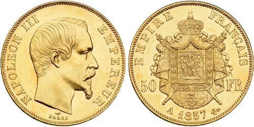 50 Franc Segundo Imperio francés (1852-1870) Oro Napoleon III (1808-1873)