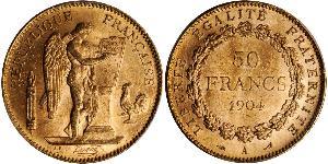 50 Franc Terza Repubblica francese (1870-1940)  Oro 
