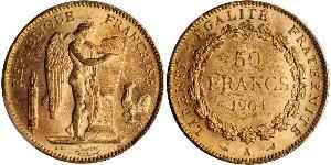 50 Franc Terza Repubblica francese (1870-1940)  Oro 