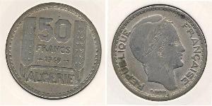 50 Franc Algeria (1962 - ) Rame/Nichel 