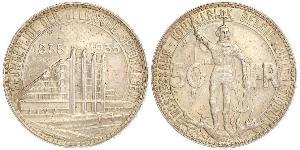50 Franc Belgien Silber 
