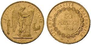 50 Franc 法兰西第三共和国 (1870 - 1940) 金 