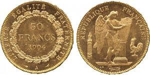 50 Franc 法兰西第三共和国 (1870 - 1940) 金 