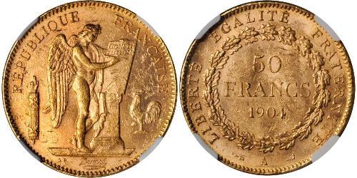 50 Franc 法兰西第三共和国 (1870 - 1940) 金 