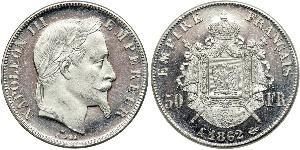 50 Franc 法蘭西第二帝國 (1852 - 1870) 金 拿破仑三世
