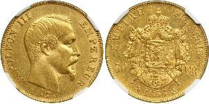 50 Franc 法蘭西第二帝國 (1852 - 1870) 金 拿破仑三世