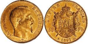 50 Franc 法蘭西第二帝國 (1852 - 1870) 金 拿破仑三世