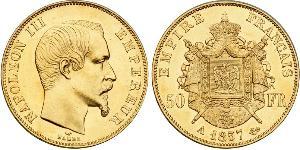 50 Franc 法蘭西第二帝國 (1852 - 1870) 金 拿破仑三世