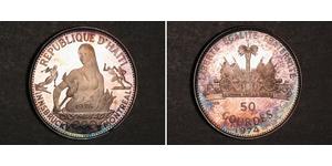 50 Gourde Haití (1804 - ) Plata 