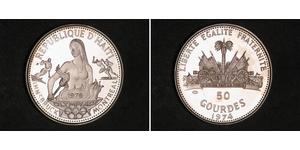 50 Gourde Haití (1804 - ) Plata 