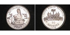 50 Gourde Haiti Silver 