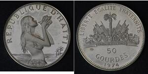 50 Gourde Haiti (1804 - ) Silver 