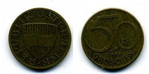 50 Grosh Republic of Austria (1955 - ) Aluminio/Bronce 